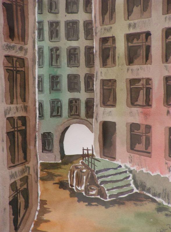 Hinterhof, 1977, Aquarell, 30x40.jpg